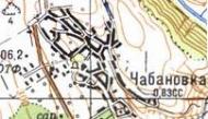 Топографічна карта Чабанівки