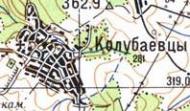 Topographic map of Kolubayivtsi