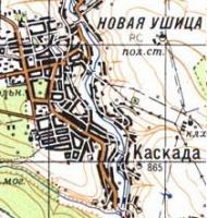 Topographic map of Kaskada