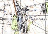Топографічна карта Хропотової