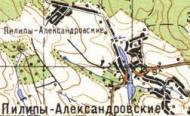 Топографічна карта Пилипи-Олександрівських