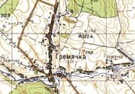 Topographic map of Grymyachka