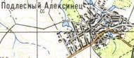 Топографічна карта Підлісного Олексинця