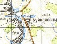 Топографічна карта Буйволівців