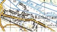Topographic map of Kopystyn