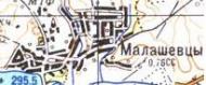 Топографічна карта Малашівців