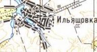 Топографическая карта Ильяшовки