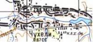 Топографічна карта Чухелих