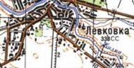 Топографическая карта Левковки