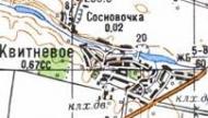 Topographic map of Kvitneve