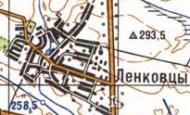 Topographic map of Lenkivtsi