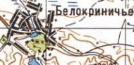 Topographic map of Bilokrynychchya