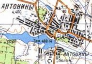 Топографічна карта Антонінів