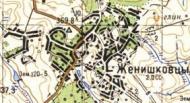 Топографічна карта Женишківців
