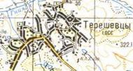 Topographic map of Tereshivtsi