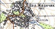 Topographic map of Velykyy Zhvanchyk