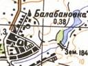 Топографічна карта Балабанівки