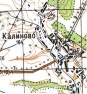 Топографічна карта Калинового