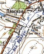 Topographic map of Ploske