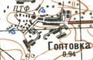 Topographic map of Goptivka