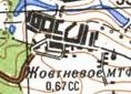 Топографічна карта Жовтневого