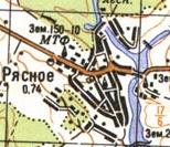 Topographic map of Ryasne