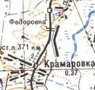 Топографічна карта Крамарівки