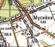 Topographic map of Musiyky