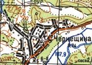 Topographic map of Cherneschyna