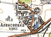 Topographic map of Oleksiyivka