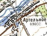 Topographic map of Artilne