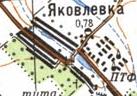 Topographic map of Jakovlivka