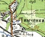 Топографічна карта Тимченок
