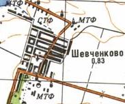 Топографічна карта Шевченкового