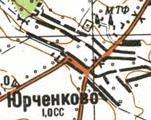 Топографічна карта Юрченкового