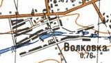 Топографическая карта Волковки