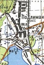 Topographic map of Pidlyman