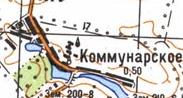 Topographic map of Komunarske