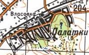 Топографічна карта Палаток