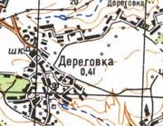 Топографічна карта Дерегівки
