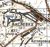 Топографічна карта Кислівки