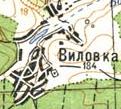 Топографическая карта Виловки