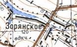 Topographic map of Zoryanske