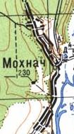 Topographic map of Mokhnach