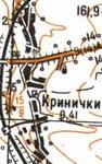 Топографічна карта Криничок