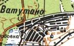 Топографічна карта Ватутіного