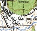 Топографическая карта Хмаровки