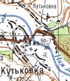 Топографічна карта Кутьківки