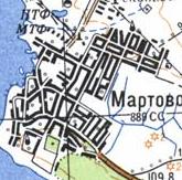 Топографічна карта Мартового