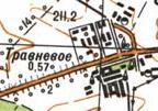 Topographic map of Travneve